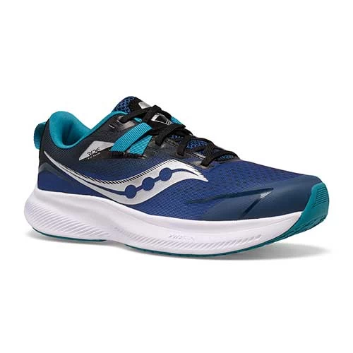 Saucony Youth Ride 15 Running Shoe - Twilight/Black 4 Saucony Youth Ride 15 Running Shoe - Twilight/Black - Image 2