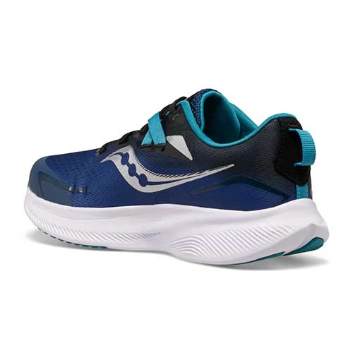 Saucony Youth Ride 15 Running Shoe - Twilight/Black 5 Saucony Youth Ride 15 Running Shoe - Twilight/Black - Image 3