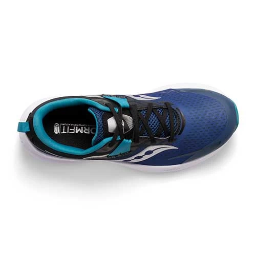 Saucony Youth Ride 15 Running Shoe - Twilight/Black 6 Saucony Youth Ride 15 Running Shoe - Twilight/Black - Image 4