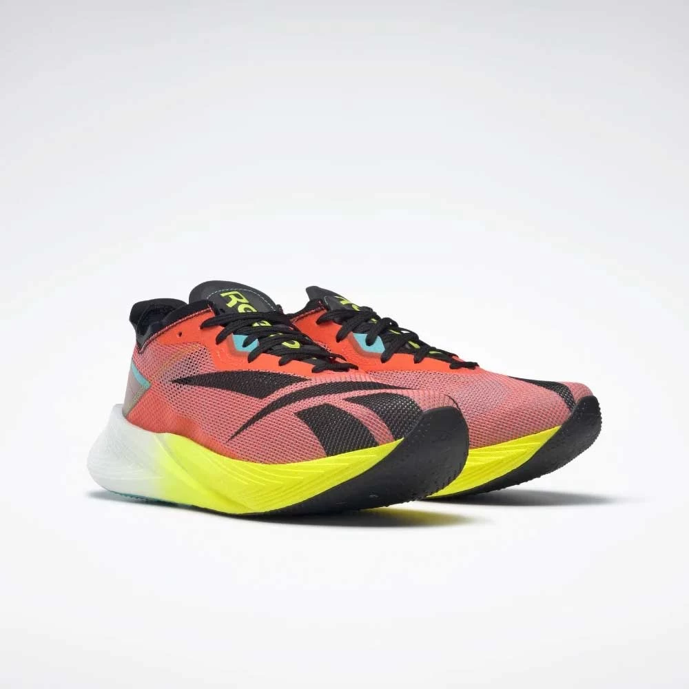 Reebok Men's Floatride Energy X Running Shoe- Orange Flare/Infused Lilac/Acid Yellow- Regular (D) 4 Reebok Men's Floatride Energy X Running Shoe- Orange Flare/Infused Lilac/Acid Yellow- Regular (D) - Image 2