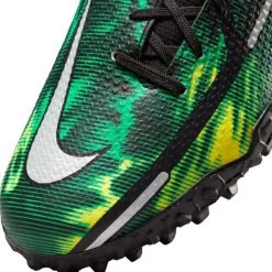 Nike JR Phantom GT2 DF SW TF Soccer Shoe - Black/Mtlc Platinum/Green Strike -Sneaker Store nike phantom gt2 academy df tf sw jr dm0741 003 football shoes green multicolor green 3 790x790 1