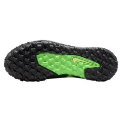 Nike JR Phantom GT2 DF SW TF Soccer Shoe - Black/Mtlc Platinum/Green Strike -Sneaker Store nike phantom gt2 academy df tf sw jr dm0741 003 football shoes green multicolor green 6 790x790 1